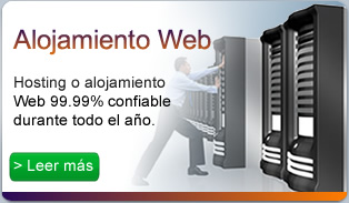 Alojamiento web: Alojamiento o Hosting web 99.99% confiable durante todo el año